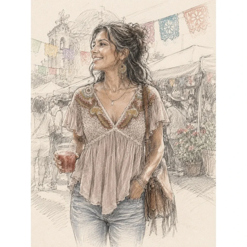 Free People Fiesta Nueva Embroidered Boho Tunic Blush Small Hi-Low Top